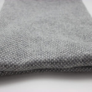 Poncho cachemire virgola Gris/écru