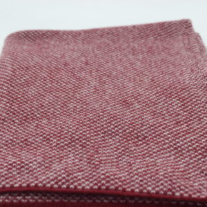 Poncho virgola bordeaux/écru