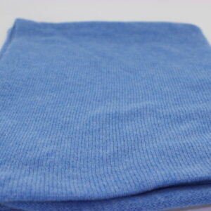 Poncho cachemire uni bleu jeans