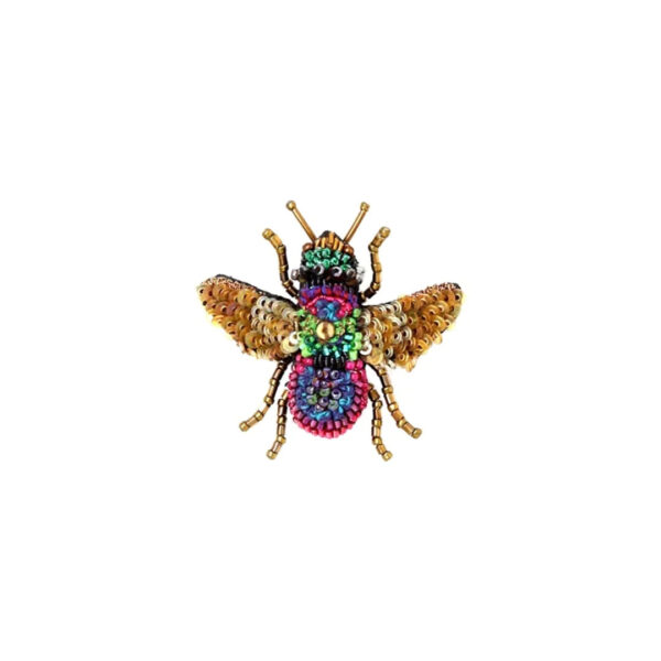 Broche Abeille Fushia