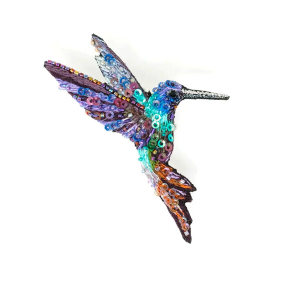 Broche Grand Colibri volant