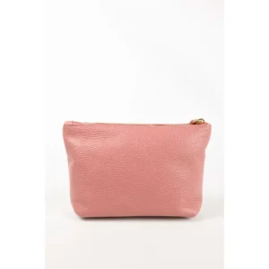 Pochette en cuir rose