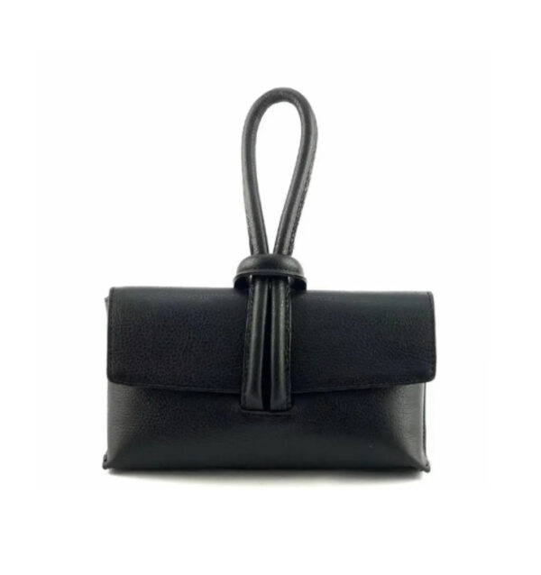 Sac Goutte en cuir noir