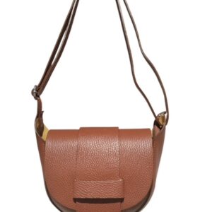 Sac Demi Lune en cuir Camel