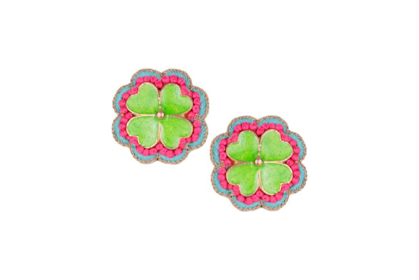 Boucles d'oreilles Lucky vertes