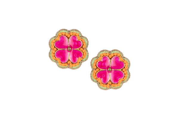 Boucles d'oreilles Lucky roses