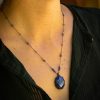 Collier petit Talisman Guss Lapis