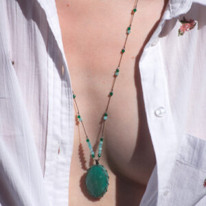 Sautoir Grand Talisman Verona Amazonite