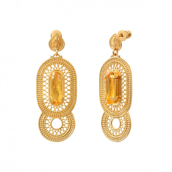 Boucles d'oreilles Noor Jaunes