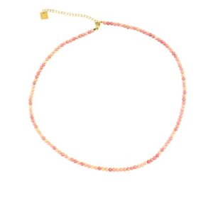 Collier pierres semi précieuses rhodochrosites