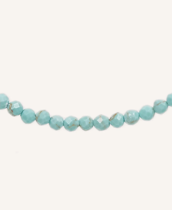 Collier pierres semi précieuses turquoises