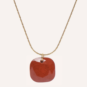 Collier pierre Jaspe rouge