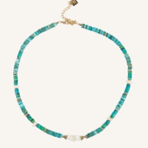 Collier pierres et perles