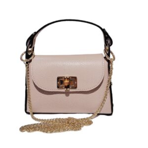 Petit sac Clous en cuir Nude