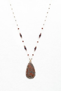 Collier Goa Agate rouge