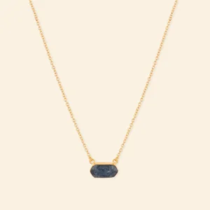 Collier pierre Hexagonale Labradorite