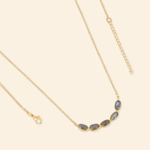 Collier Riviere de Pierres labradorite