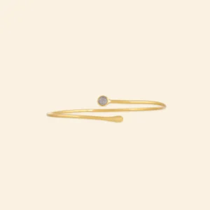 Jonc fin double avec pierre labradorite