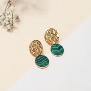 Boucles Emma Malachite