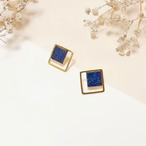 Boucles d'oreilles Azélie Lapis Lazuli
