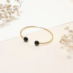Bracelet Nina Agate Noire