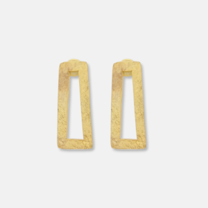 Boucles d'oreille Rectangle long