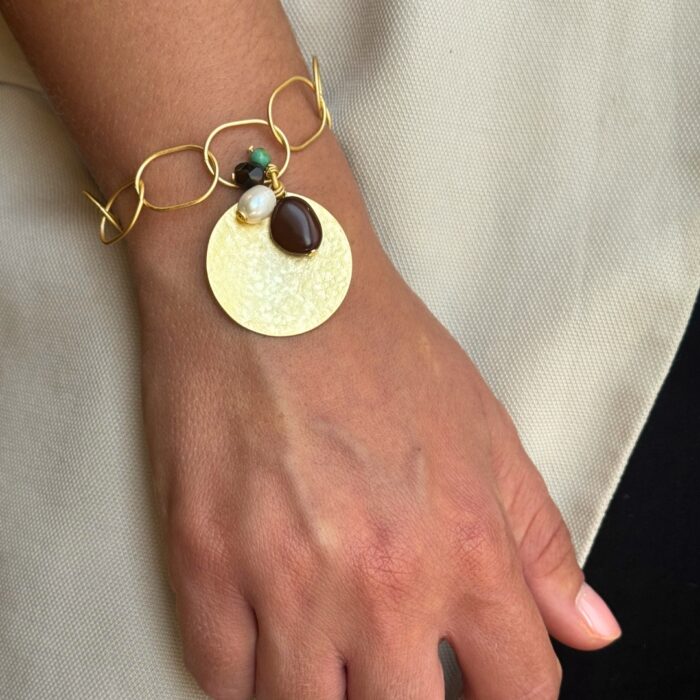 Bracelet Gourmette et Médaille