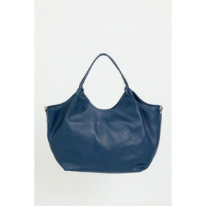 Sac Hector grand en cuir marine