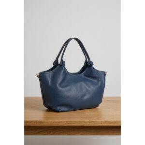Sac Hector petit en cuir marine